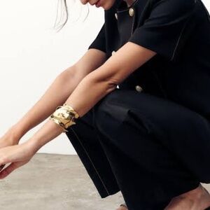 NWT Zara Wavy Metal Bracelet